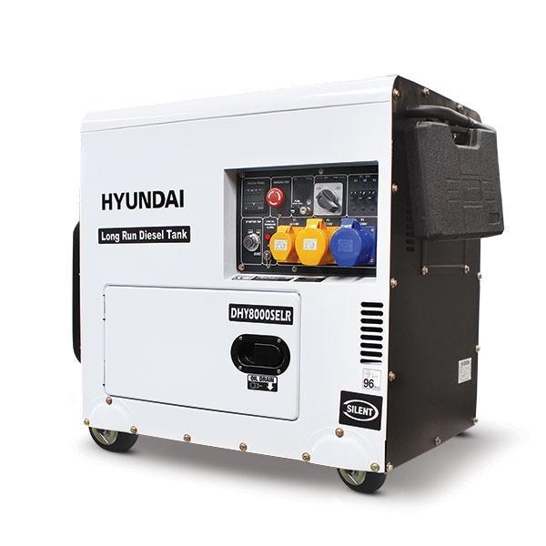 Hyundai Long Run Standby Diesel Generator Single Phase | Hyundai 6kW/7.5kVA | 1 Year Platinum Warranty