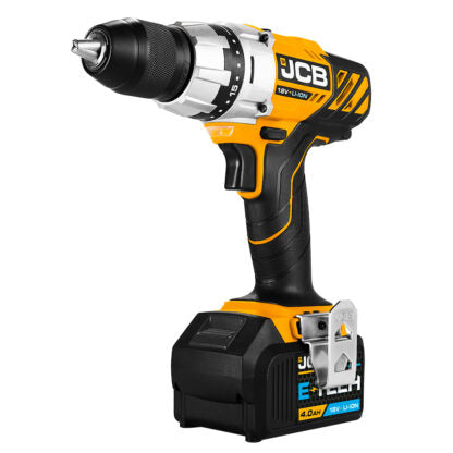 JCB 18V Drill Driver with 4.0Ah Lithium-ion battery and 2.4A charger