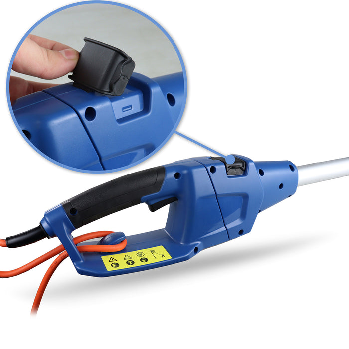 Hyundai 550W 450mm 2-in-1 Convertible Corded Electric Pole Hedge Trimmer/Pruner | HYP2HT550E | 3 Year Warranty