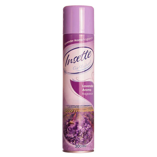 1,536 X INSETTE AIR FRESHENER LAVENDER AROMA 300ML at £1265.68 only from acutecaredirectltd.com.