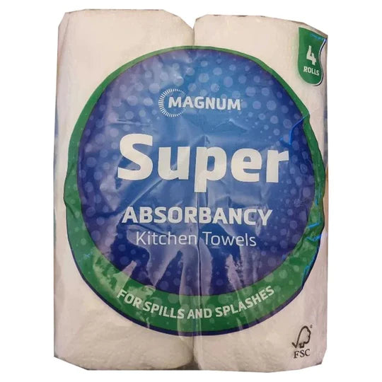 270 X MAGNUM SUPER ABSORBANCY KITCHEN TOWELS 4 PACK