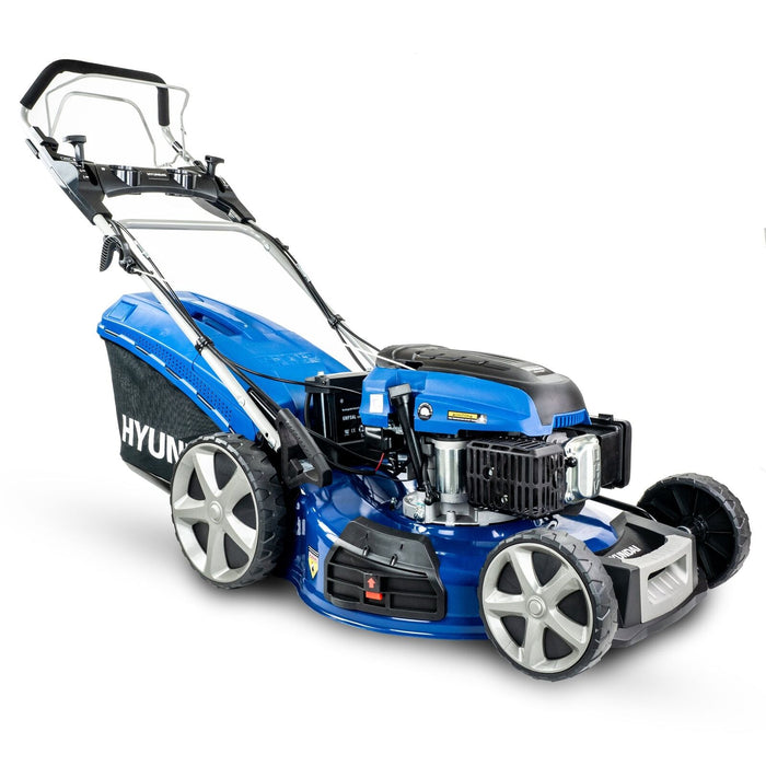 Hyundai 22”/56cm 196cc 4-in-1 Electric-Start Self-Propelled Petrol Lawnmower | H