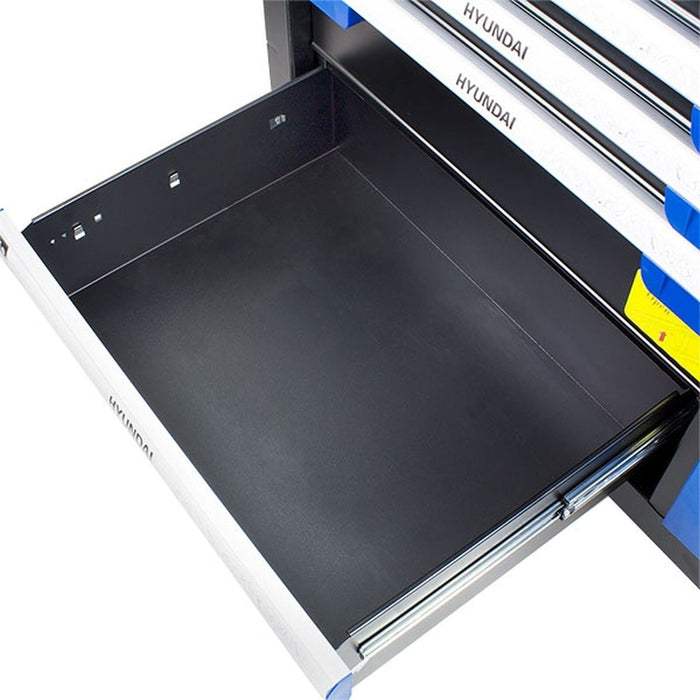 Hyundai 305 Piece 7 Drawer Caster Mounted Roller Premium Tool Chest Cabinet With