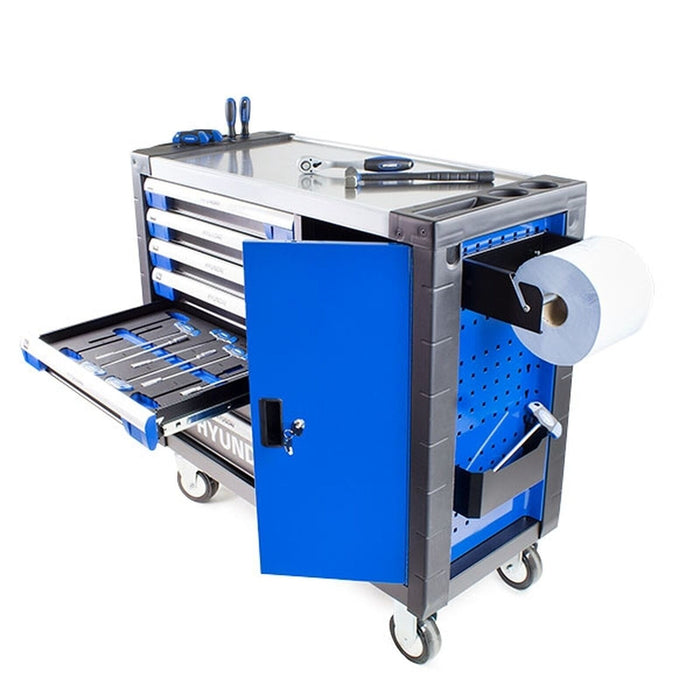 Hyundai 305 Piece 7 Drawer Caster Mounted Roller Premium Tool Chest Cabinet With