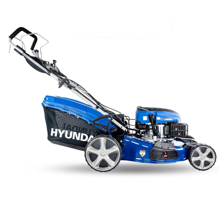 Hyundai 22”/56cm 196cc 4-in-1 Electric-Start Self-Propelled Petrol Lawnmower | H