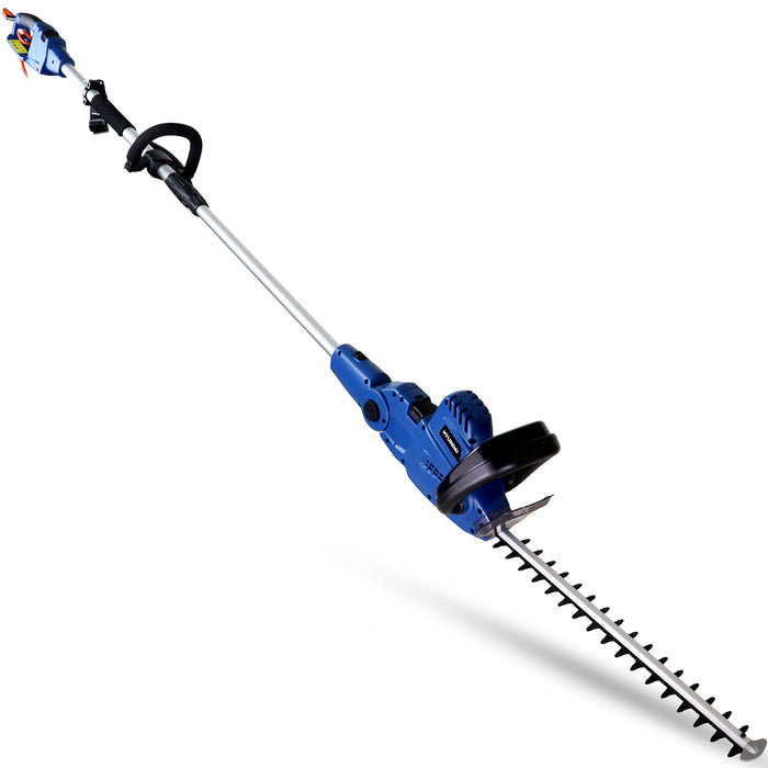 Hyundai 550W 450mm 2-in-1 Convertible Corded Electric Pole Hedge Trimmer/Pruner | HYP2HT550E | 3 Year Warranty
