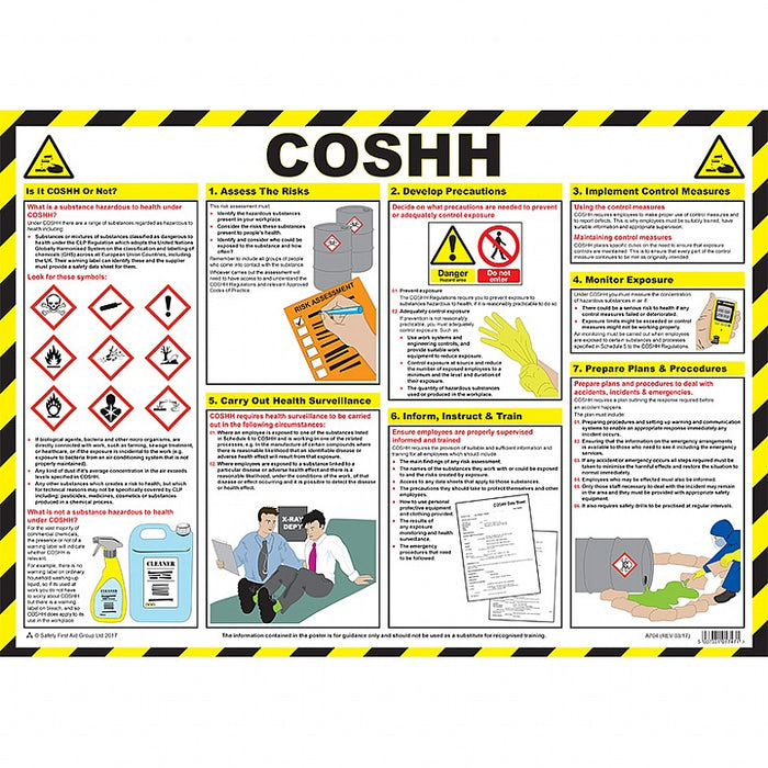 COSHH (Control of Substances Hazardous to Health) Poster