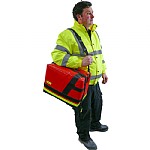 EMS Emergency Bag, Large, PVC, Red