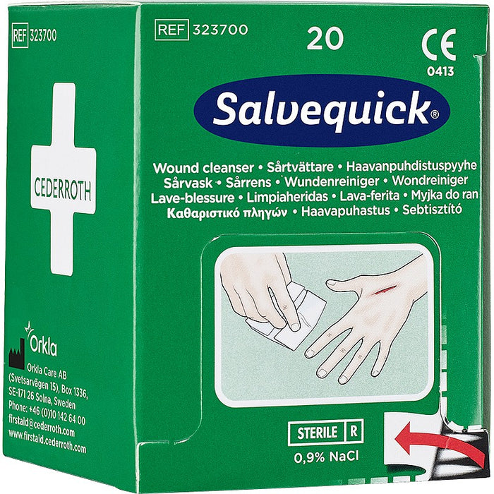 Salvequick Wound Cleanser (20 Wipes)