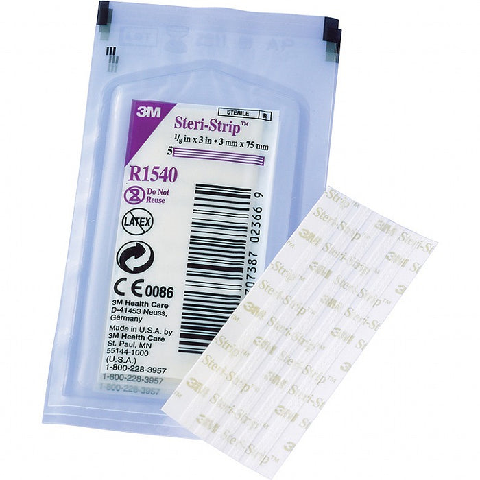 3m Steri Strip Skin Closures, 0.3x7.5cm (Pack of 250)