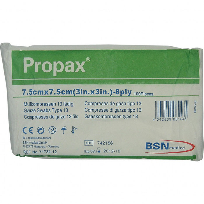 Propax Gauze Swabs, Medium (Pack of 100)