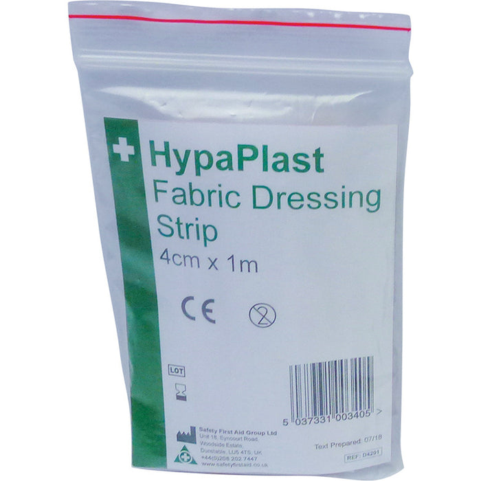 HypaPlast Stretch Fabric Dressing Strips, 4cm x 1m