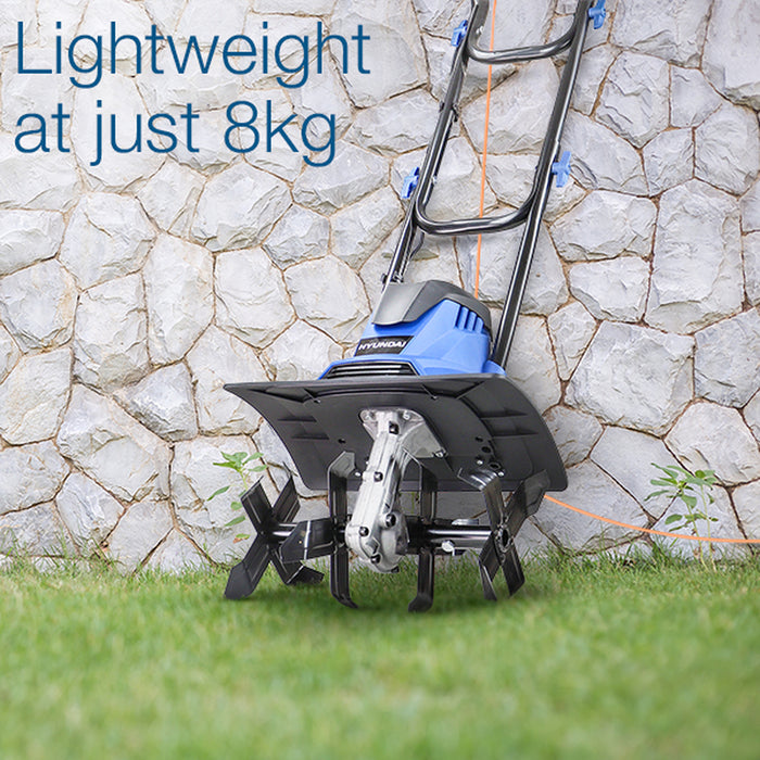 Hyundai 1050W 360mm Electric Garden Tiller, Cultivator, Rotovator and Rototiller | HYT1050E | 3 Year Warranty