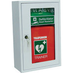 HypaGuard Defibrillator Wall Cabinet with Key Lock