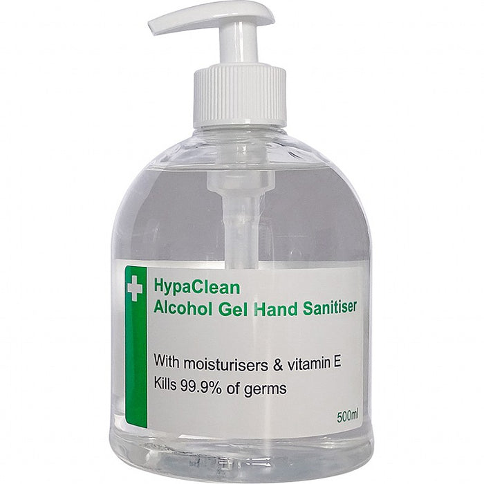 HypaClean Alcohol Hand Gel Pump Dispenser 500ml