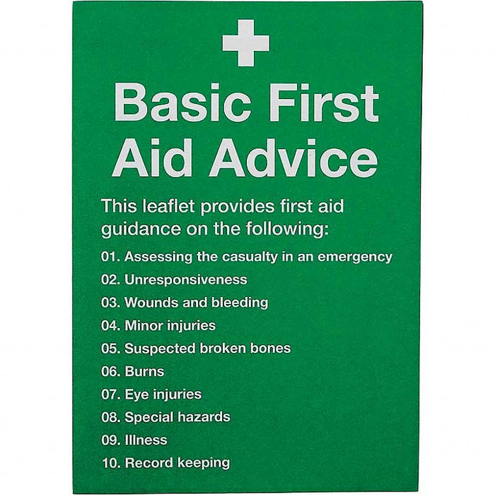 First Aid Guidance Leaflet, Single