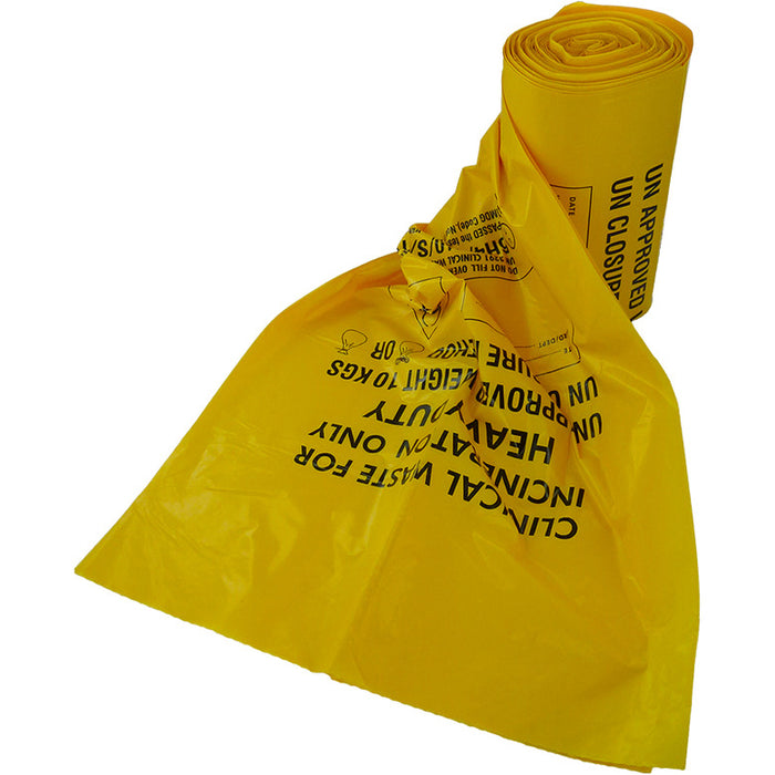 Clinical Waste Sacks (Pack of 25), Max 10kg