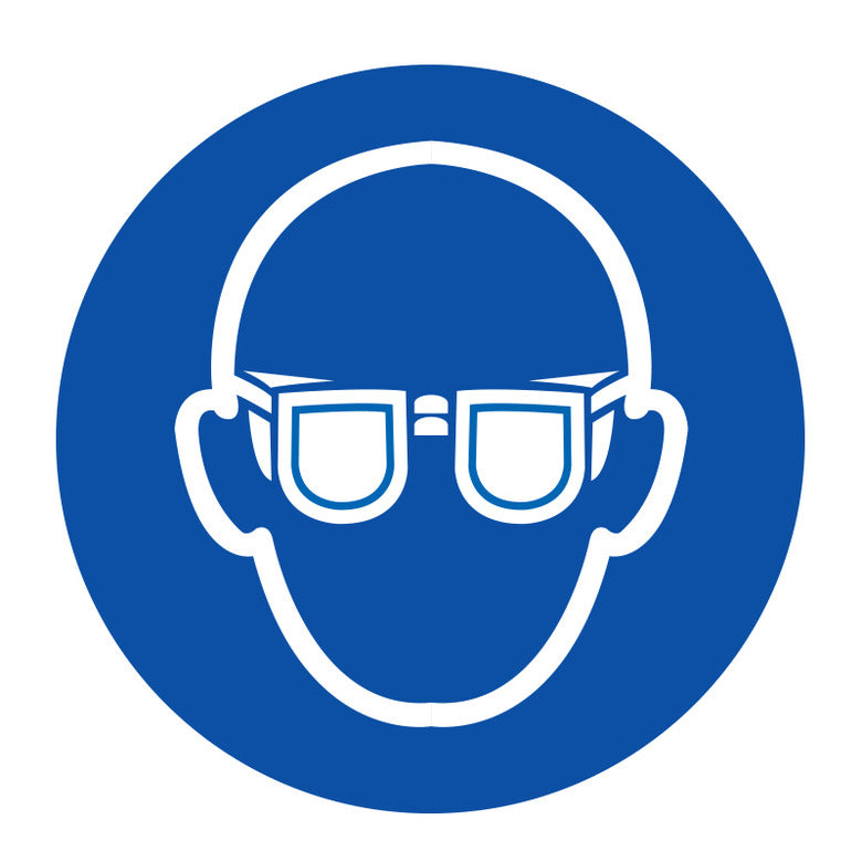 PPE Label - Eye Protection, Vinyl, 10cm dia.