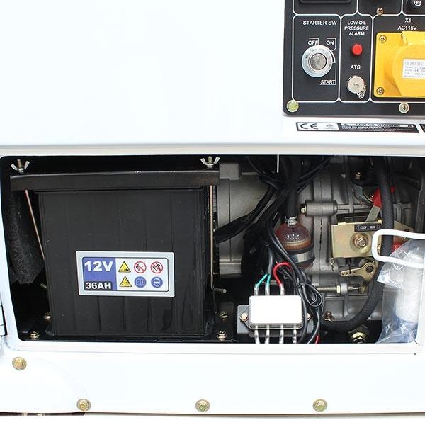 Hyundai Silenced Standby Single Phase Diesel Generator | Hyundai 5.2kW/6.5kVA | 1 Year Platinum Warranty | Standby Generator for Home or Business