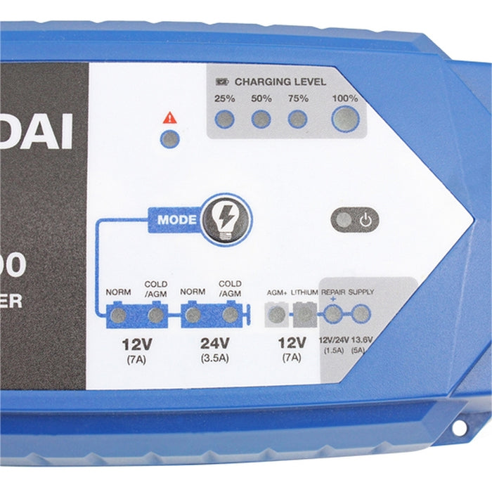 Hyundai SMART 24v and 12v Battery Charger | HYSC7000 | 1 Year Warranty