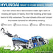 Hyundai Electric-Start Self-Propelled Petrol Lawnmower | Hyundai 17"/42cm 139cc | 3 Year Platinum Warranty