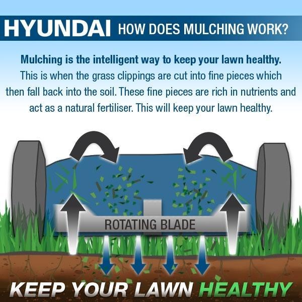 Hyundai Electric-Start Self-Propelled Petrol Lawnmower | Hyundai 17"/42cm 139cc | 3 Year Platinum Warranty