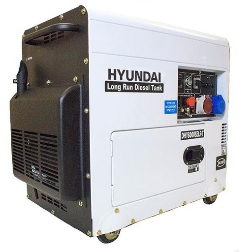 Hyundai Multi-phase - Single and Three Phase - Silenced Long Run Standby Diesel Generator | Hyundai 6kW/7.5kVA | 1 Year Platinum Warranty