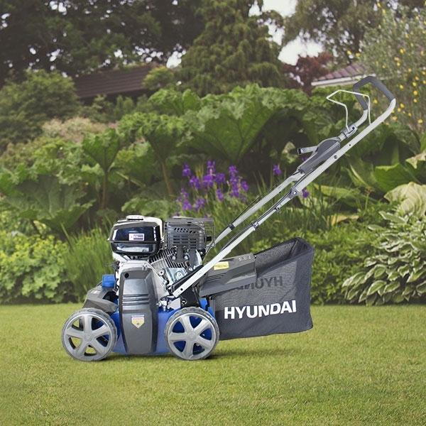 Hyundai Petrol Lawn Scarifier and Aerator | Hyundai 212cc | 3 Year Platinum Warranty