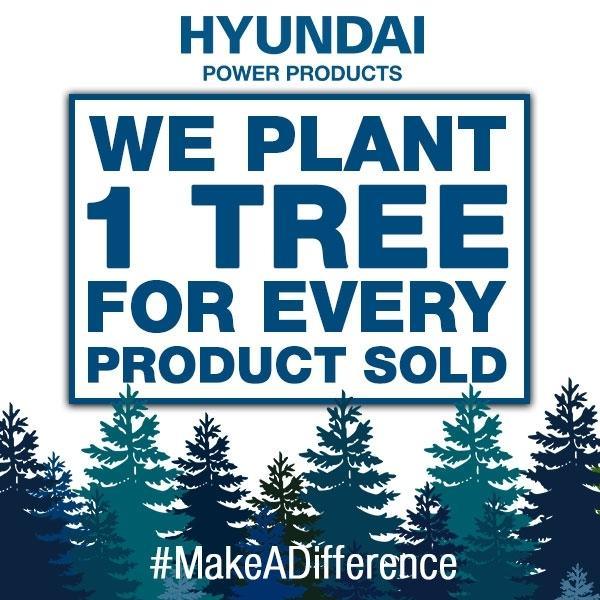 Hyundai Petrol Lawnmower | Hyundai 16"/40cm 79cc | 3 Year Platinum Warranty