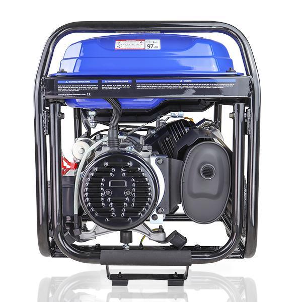 Hyundai Recoil and Electric Start Site Petrol Generator | Hyundai 7kW / 8.75kVa* | 3 Year Platinum Warranty